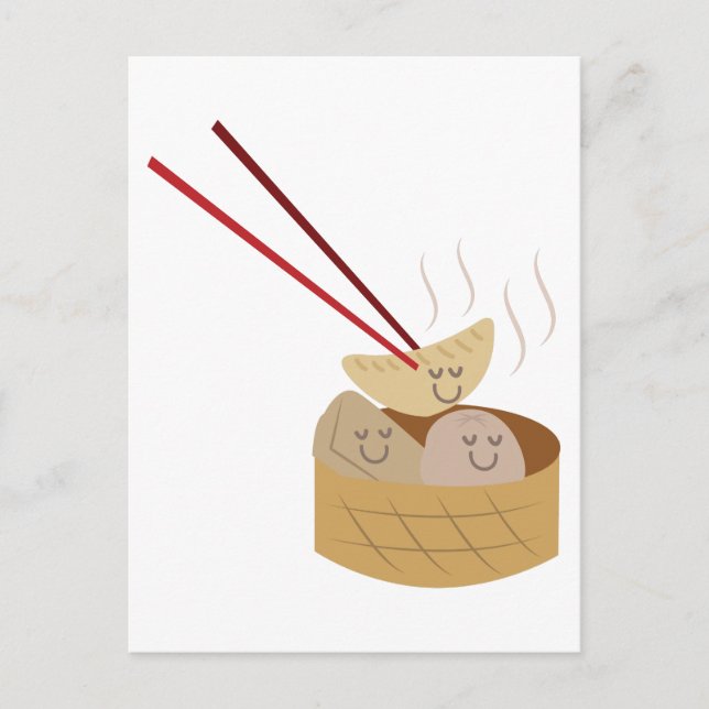 Dim Sum Vykort (Framsida)