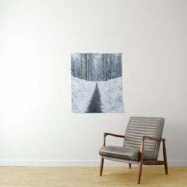 Dim vinter skog stig Vinterlandskap