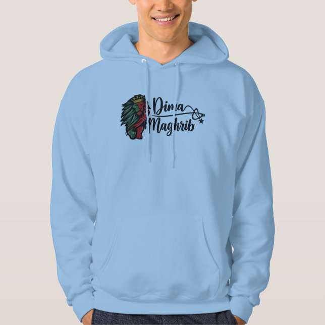 Dima Maghrib Lion Logotyp Hoodie (Framsida)