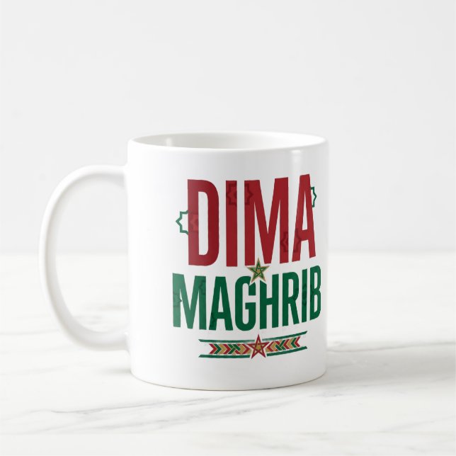 DIMA MAGHRIB Pappa | Marockos stolthet Keps Kaffemugg (Vänster)