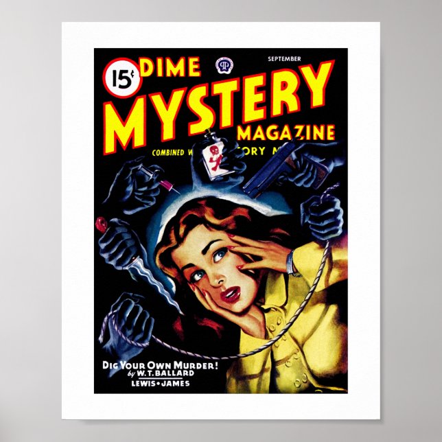 Dime Mystopptidning (Sep, 1946) Poster (Framsidan)