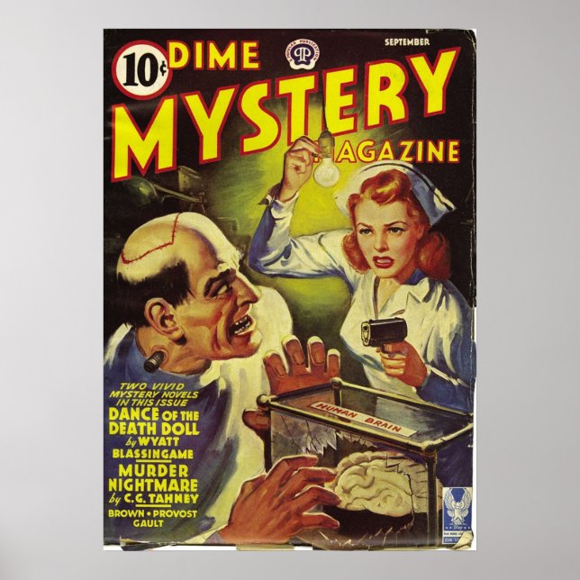 Dime Store Mystery Magazine Cover Poster (Framsidan)