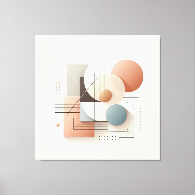 Dimensional Circle Flow Canvastryck (Framsida)