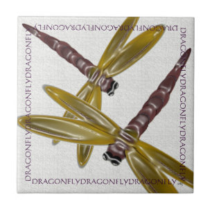 Dimensional Dragonflies Kakelplatta