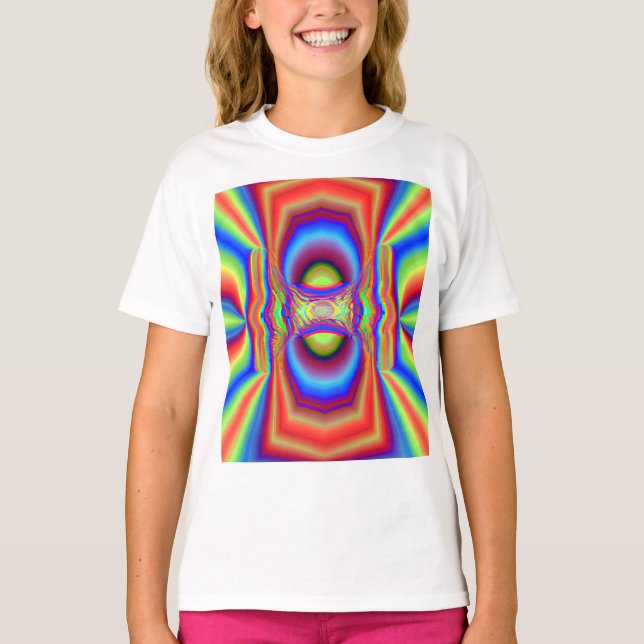 Dimensional Intersection Digital konst T Shirt (Framsida)