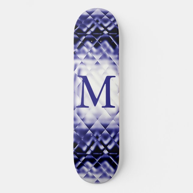 Dimensional Square-Navy-M Mini Skateboard Bräda 18,5 Cm (Framsida)