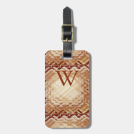 Dimensional Square-Red-W Bagagebricka