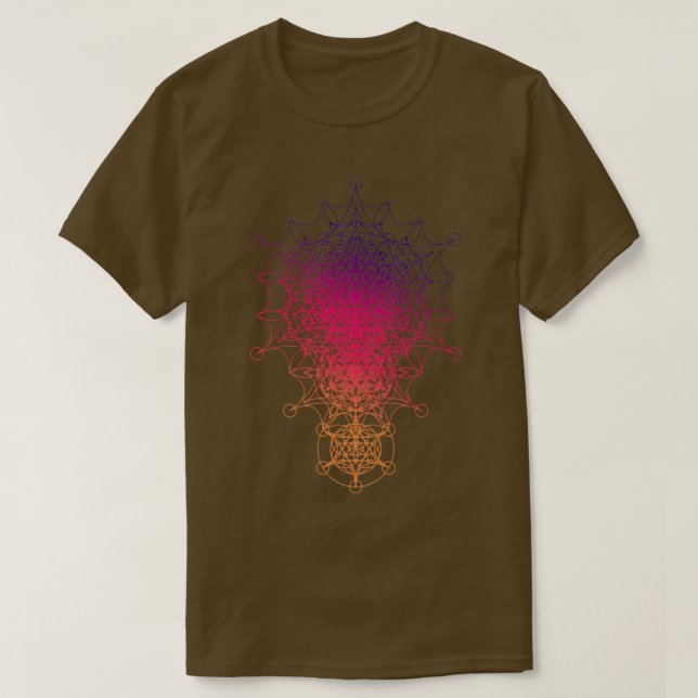 Dimensional Star i helig Geometry T Shirt (Design framsida)