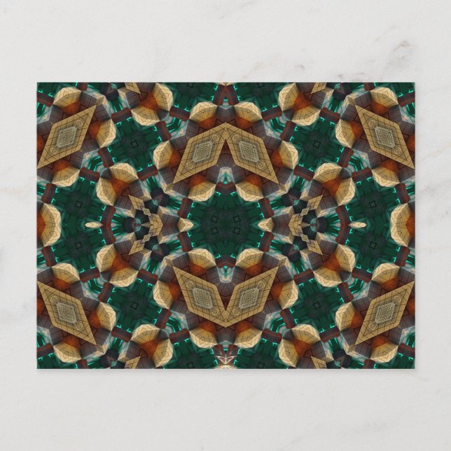 Dimensionell Grönt Vykort (Framsida)