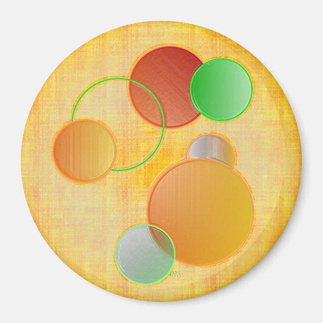 Dimensionella cirklar magnet (Framsidan)