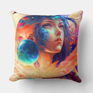 Dimensioner Child - Colorful Female Dekorativ kudd Kudde