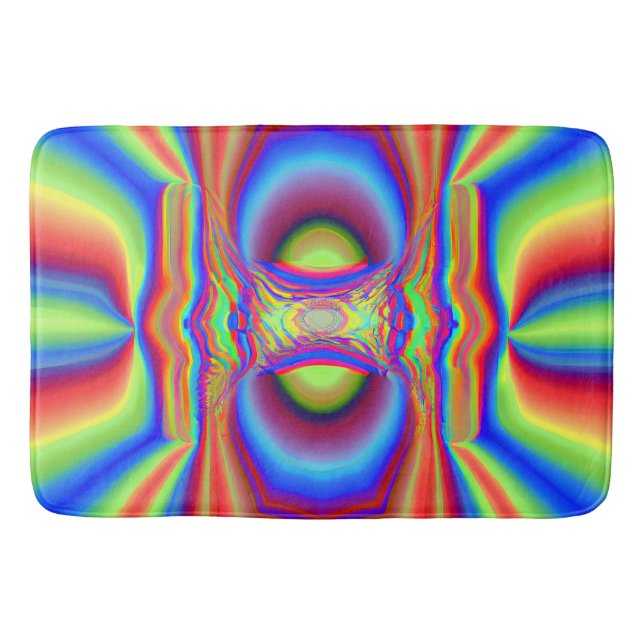 Dimensionerad korsande digital konst badrumsmatta (Framsidan)