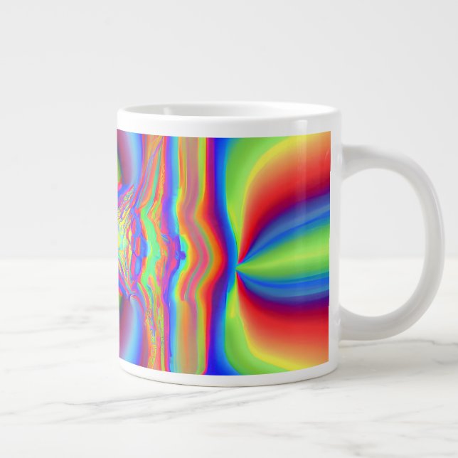 Dimensionerad korsande digital konst jumbo mugg (Höger)