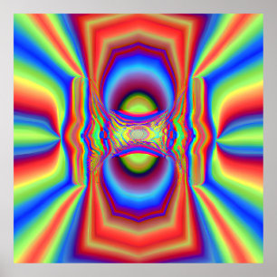 Dimensionerad korsande digital konst poster