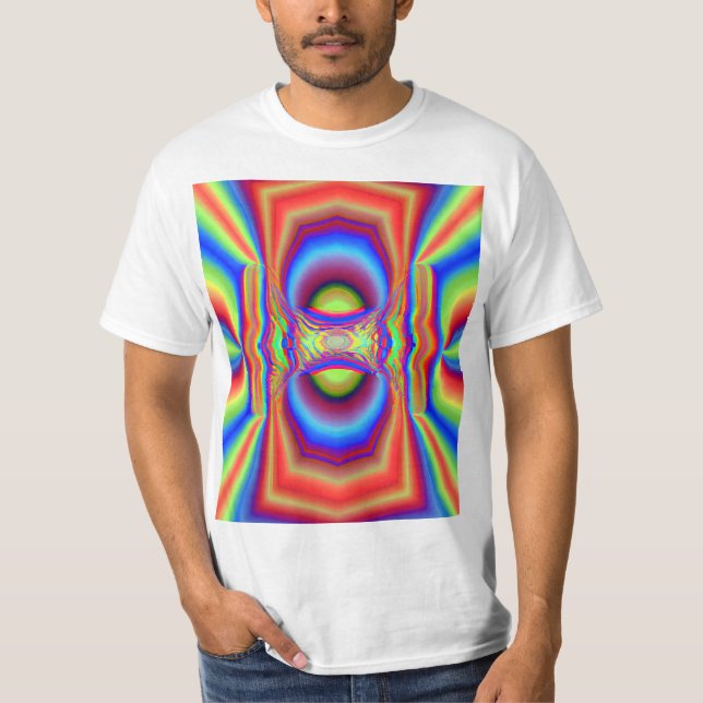 Dimensionerad korsande digital konst t shirt (Framsida)