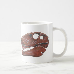 Dimetrodon skalledubbla avbildar muggen kaffemugg
