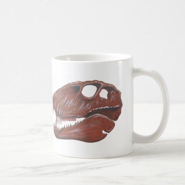 Dimetrodon skalledubbla avbildar muggen kaffemugg (Höger)