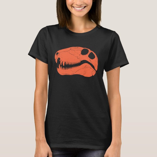 Dimetrodon Skull Fossil Hunter T Shirt (Framsida)