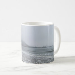 Dimig morgon på South Bay Beach, Scarborough Kaffemugg