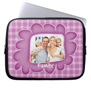 DIMISTISK Rosa Pput Family Photo Laptop sleeve