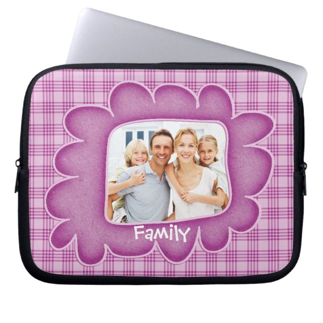 DIMISTISK Rosa Pput Family Photo Laptop sleeve (Framsidan)