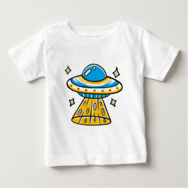 DIMISTISKT FÄRGAT UFO-Tecknad T Shirt