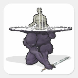 Dimiti, bruten Balance-gud Fyrkantigt Klistermärke