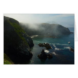 Dimma Anacapa Island vid Channel Islands Hälsningskort