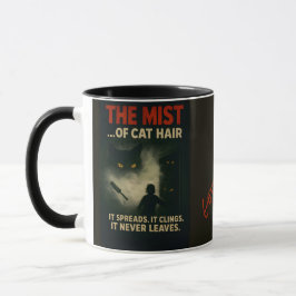 Dimma av kattmats-horrorparodi mugg
