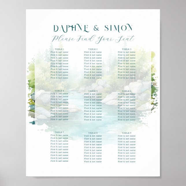 Dimma Berg Bröllop Poster (Framsidan)