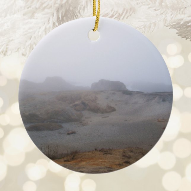Dimma Dag Foto Julgransprydnad Keramik (Foggy Day Photo Ceramic Ornament)