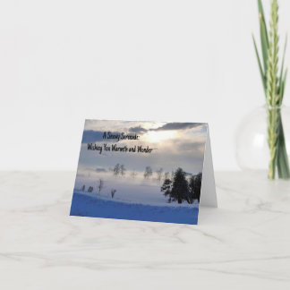 Dimma Fält och Solbelysta Drömmar Vykort