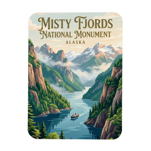 Dimma Fjords Nationalmonument Alaska Magnet (Vertikal)