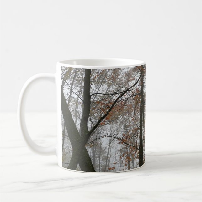 Dimma Höst i Pennsylvania Höst Natur Kaffemugg (Vänster)