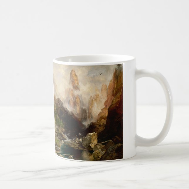 Dimma i Kanab Canyon, Utah av Thomas Moran Kaffemugg (Höger)