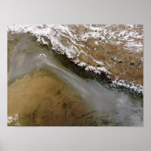 Dimma längs de Himalaya bergen Poster