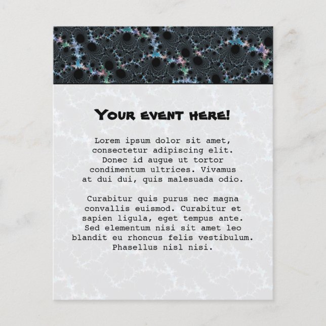 Dimma - Mandelbrot Fractal Flygblad (Framsidan)