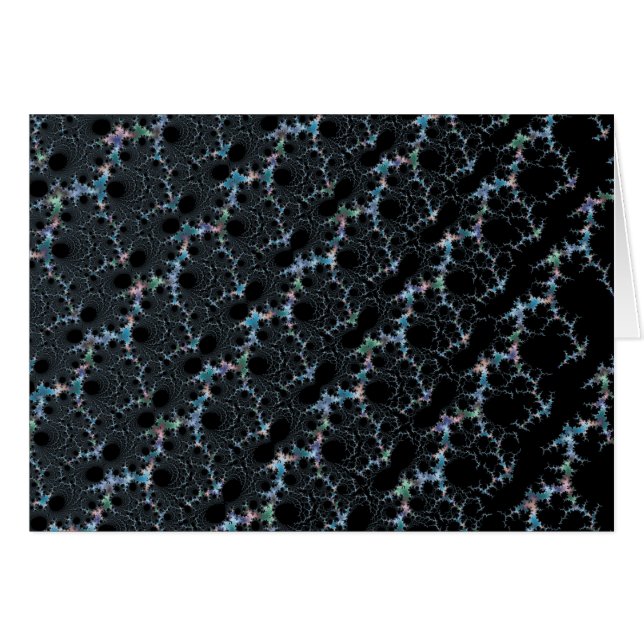 Dimma - Mandelbrot Fractal Hälsningskort (Framsidan Horizontal)