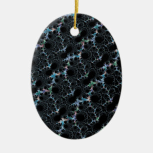 Dimma - Mandelbrot Fractal Julgransprydnad Keramik