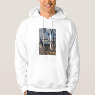 Dimma morgon parkbänk, Tyskland Sweatshirt