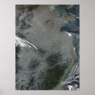 Dimma över östra China Poster