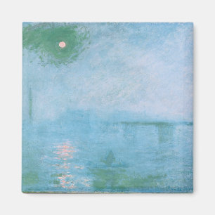 Dimma på Themsen (av Claude Monet) Magnet
