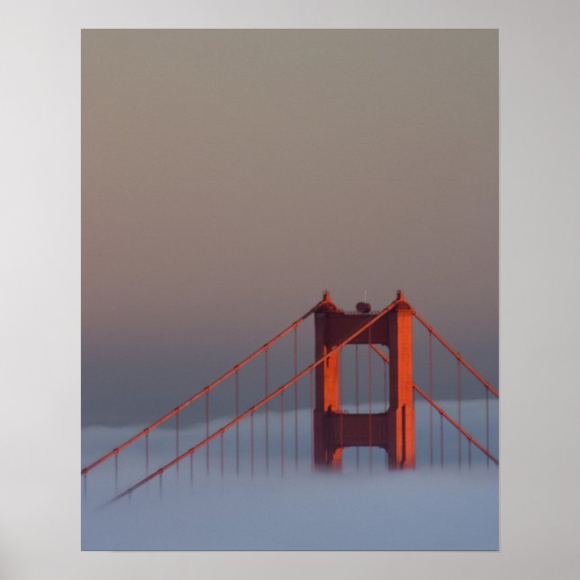 Dimma rullar in genom San Francisco-bukten och täc Poster (Framsidan)