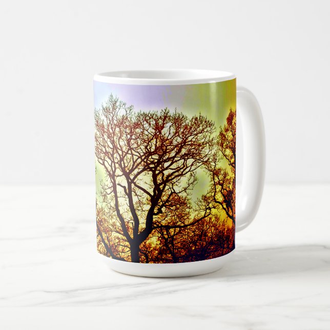 DIMMA SOL TRÄD KAFFEMUGG (Framsida höger)