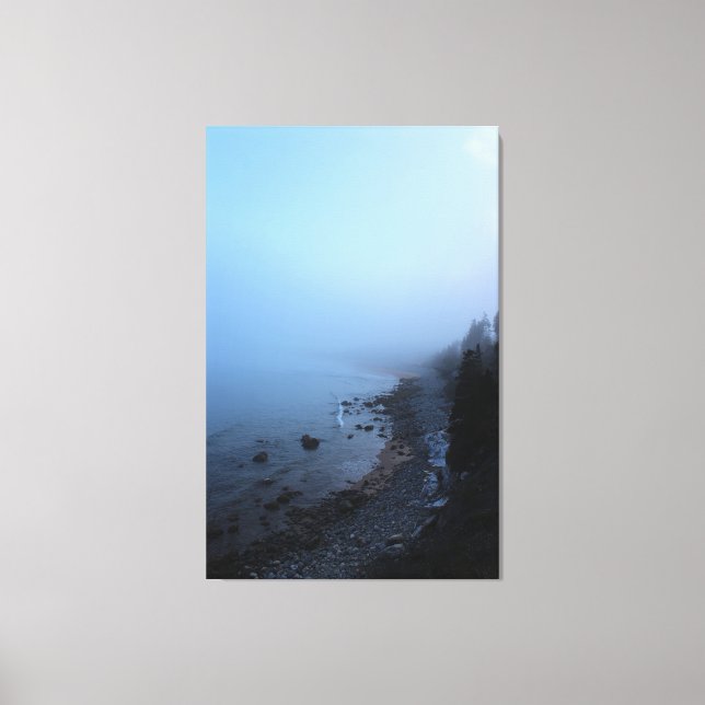 Dimma som sätter över den Ingonish stranden Canvastryck (Framsida)