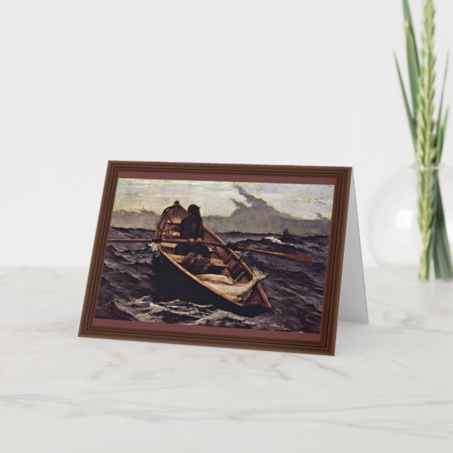 Dimmavarning (dimmavarningen) vid Homer Winslow Kort (Framsida)