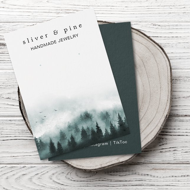 Dimmig berg örhänge visningskort visitkort (Misty Mountain Earring Display Card)