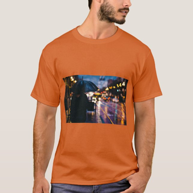 Dimmig Bergskalv Morgon T-Shirt (Framsida)