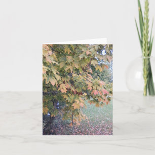 Dimmig höstdag Notecard Kort