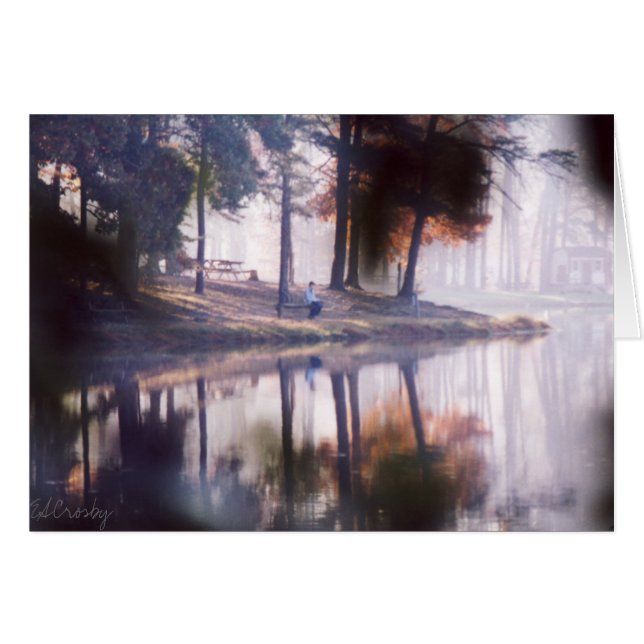 dimmig morgon hälsningskort (Framsidan Horizontal)